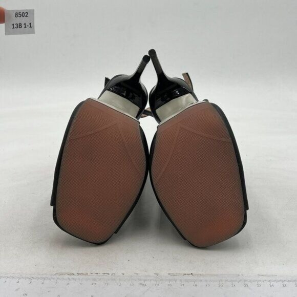 Black Peep Toe Slingback High Heels Sandals Chic Stilettos Dress Shoes - Picture 6 of 7